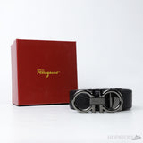 Ferragamo Ganici Black Buckle Belt - Photo 5