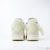 Off-White x Air Jordan 4 'Sail' (Dot Perfect) - Photo 8