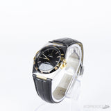 Luxury Watch Omega Constellation Co-Axial Black Dial Black Leather Swiss Automatic Watch - Photo 3