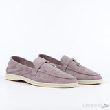 Loro Piana Beige Suede Summer Charms Walk Loafers (Premium Batch) - Photo 7