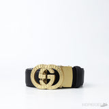 Gucci GG Interlock Black Belt - Photo 1