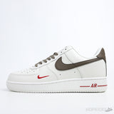 Air Force 1 Low Id White Brown Red (Dot Perfect) - Photo 1
