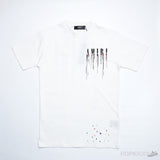 AMIRI Paint Drip White T-Shirt - Photo 1