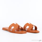 Hermes Oran Orange Sandal Mule Epson Leather (Premium Batch) - Photo 7
