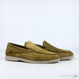 Loro Piana Summer Walk Loafers Suede Light Wood Smoke - Photo 7