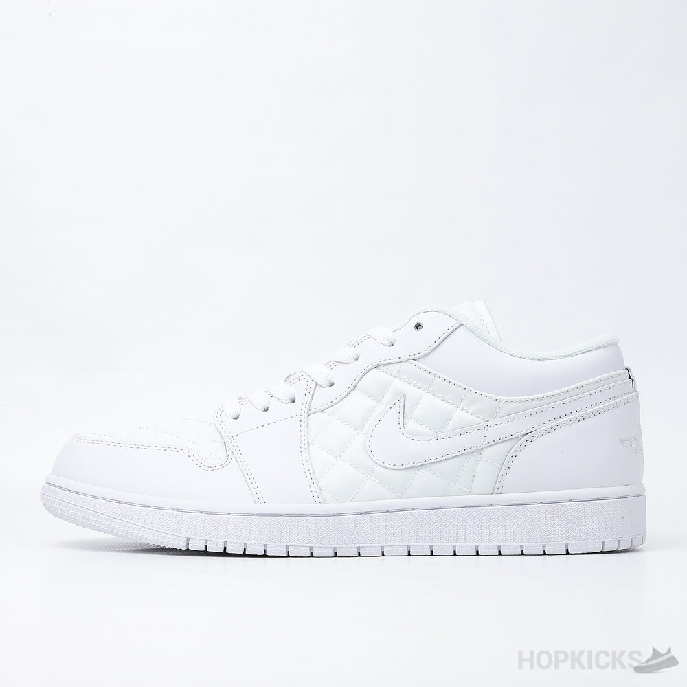 Air Jordan 1 Low Quilted White (Premium Plus Batch)