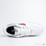 Nike Air Force 1 Low White Red Black (Icy Soles) (Dot Perfect) - Photo 4