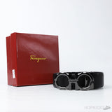 Ferragamo Double-Ganici Black Buckle Belt - Photo 5