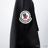 Moncler Collar Logo Black T-Shirt - Photo 4