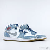 Air Jordan 1 High Silhouette Light Blue [Without Box] - Photo 5