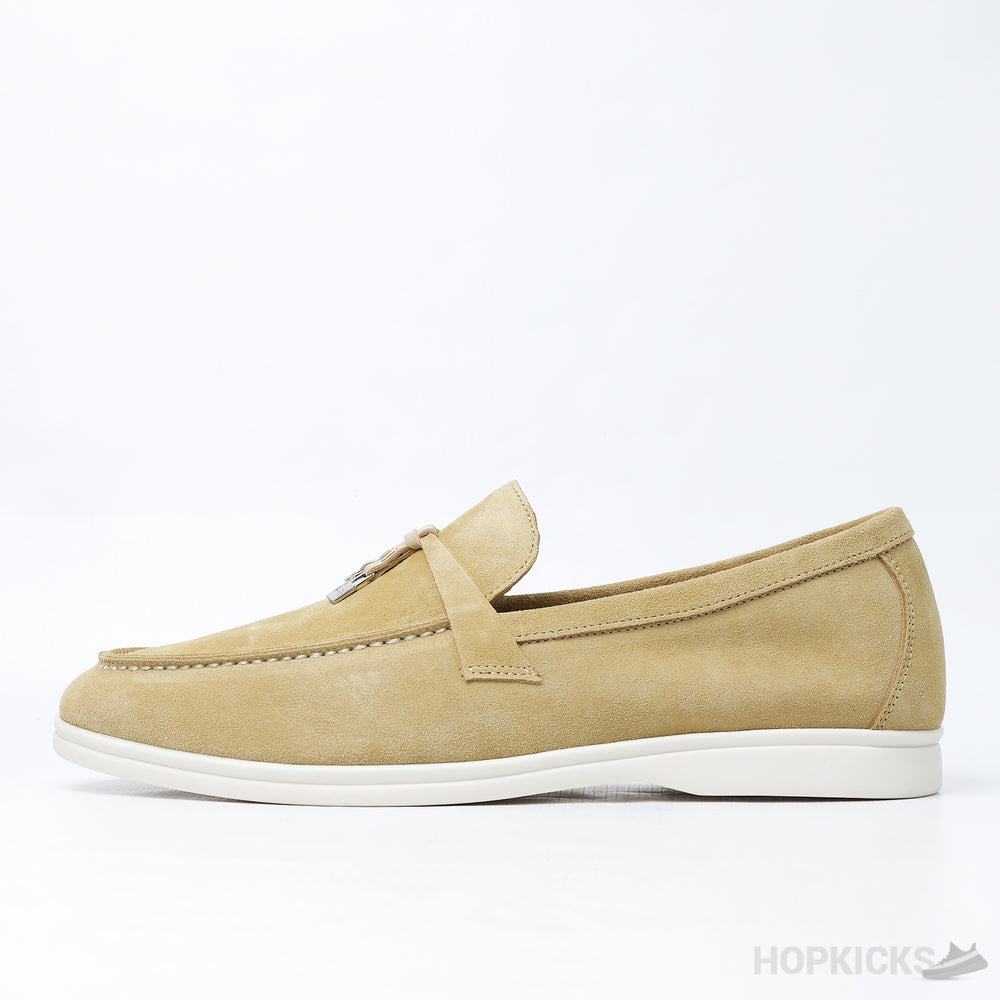 Loro Piana Summer Charms Walk Suede Loafer (Dot Perfect)