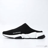 Bale*ciaga Speed Mule Black White (Dot Perfect) - Photo 1