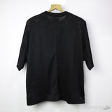 Essentials Net Black T-Shirt - Photo 2