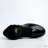 Air Jordan 1 Retro High Black Metallic Gold (Dot Perfect) - Photo 4