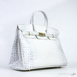 H*rmes Birkin Himalayan Niloticus Crocodile Bag Gold Hardware - Photo 3