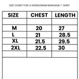 L*V Monogram Bandana Blue T-Shirt - Photo 2