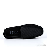Dior Black Suede and Oblique Jacquard Granville Loafer (Dot Perfect) - Photo 5