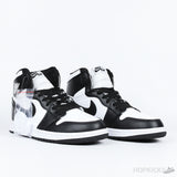 Nike Air Jordan 1 High Black White (Dot Perfect) - Photo 7