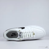 Nike Air Force 1 Low '07 White Black Pebbled Leather - Photo 5