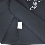 Burberry Plain Horsery Printed Black T-Shirt (Imported Premium Finish) - Photo 5
