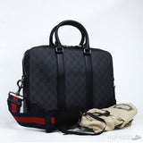 G*cci Briefcase GG Supreme Large Black - Photo 4