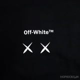 OFF-White Jordan 1 "UNC" Print Black Hoodie - Photo 4