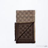 Gucci Wool Scarf GG Pattern - Photo 1