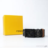 Fendi FF Print Brown-Black Belt - Photo 5
