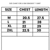 L*V Monogram Gradient Grey Black T-Shirt - Photo 5