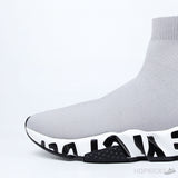 Bale*ciaga Speed Graffiti Gray White Black - Photo 8