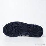 Air Jordan 1 Mid Shattered White Metallic Gold Obsidian (Premium Plus Batch) - Photo 5