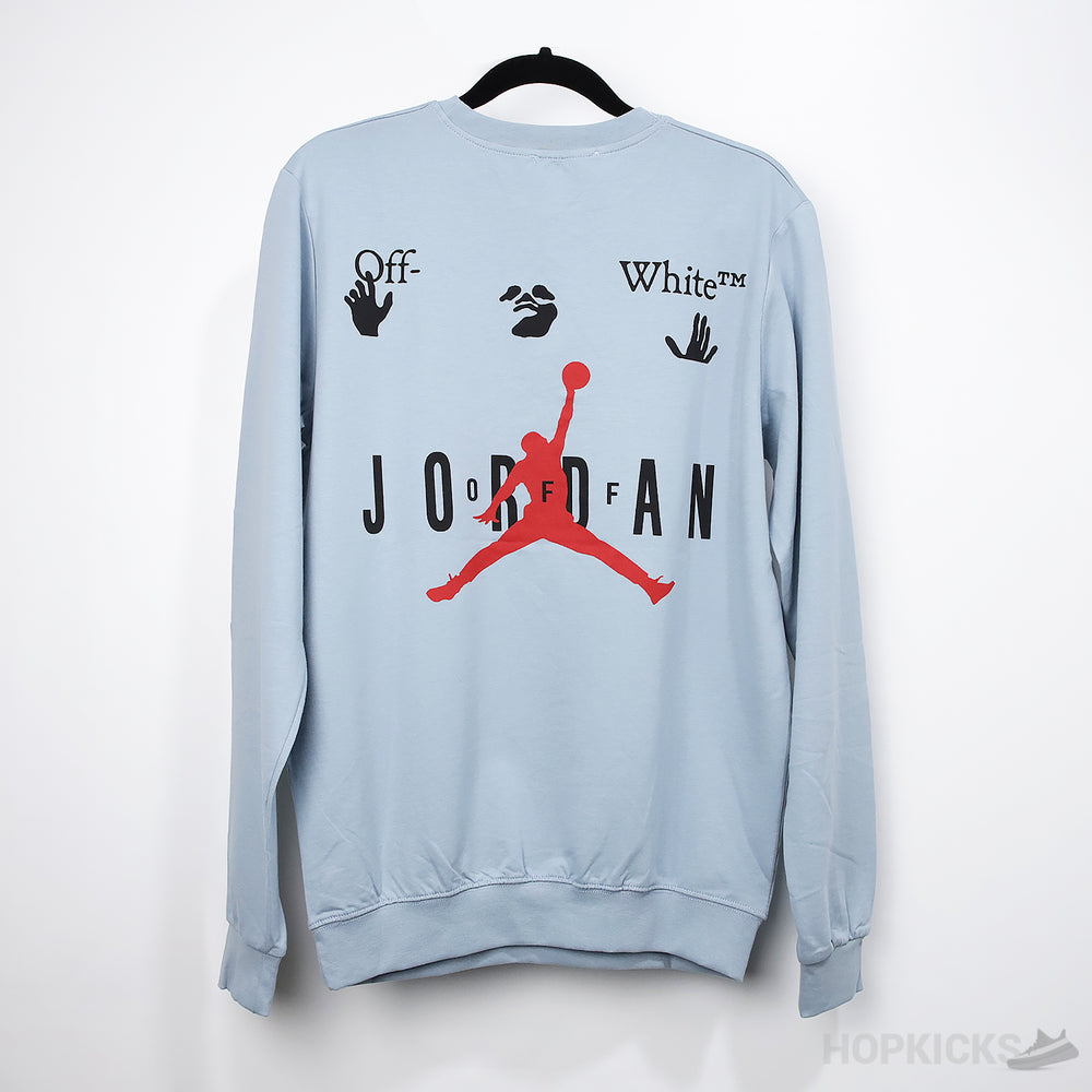 Off-White x Jordan Cyan Sweatshirt