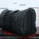 LV Keepall Bandoulière Travel Bag Black - Photo 3