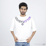 LV Necklace White T-Shirt - Photo 8