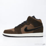 Air Jordan 1 Mid SE Dark Chocolate (Dot Perfect) - Photo 1