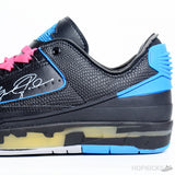 Off-White x Air Jordan 2 Retro Low SP Black Blue - Photo 8