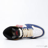 Air Jordan 1 Retro High Union Los Angeles Blue Toe (Dot Perfect) - Photo 4