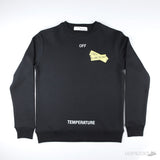 Off-White Fire Tape Sweatshirt Black - Photo 1