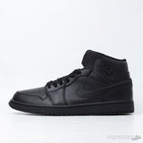 Air Jordan 1 Mid Triple Black (2022) (Premium Plus Batch) - Photo 1