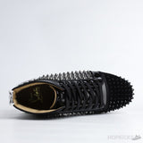 CL Louis Spikes High Sneakers White Black - Photo 6