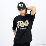 Palm Angels Broken Bear Black T-Shirt - Photo 2