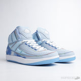J Balvin x Air Jordan 2 Retro Celestine Blue White Multi-Color (Dot Perfect) - Photo 10