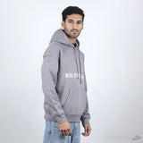 Bale*ciaga Front Side Printed Grey Hoodie (Economy Batch) - Photo 3