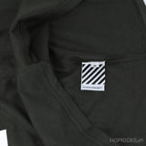 Off-White Olive Cotton Crew Neck T-Shirt (Economy Batch) - Photo 9