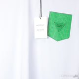 Bottega Veneta Green Logo Light Blue T-Shirt - Photo 5