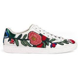 Floral Embroidered Low-Top Sneakers - Photo 1