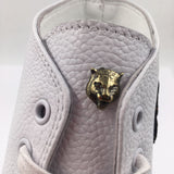 White Leather Tiger High Top - Photo 6