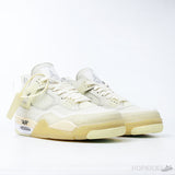 Off-White x Air Jordan 4 'Sail' (Dot Perfect) - Photo 7