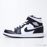 Air Jordan 1 Mid Shattered White Metallic Gold Obsidian (Premium Plus Batch) - Photo 1