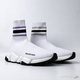 Bale*ciaga Speed 2.0 White Striped (Dot Perfect) - Photo 7